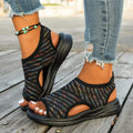 Low Heel Wedge Sandals with Arch Support