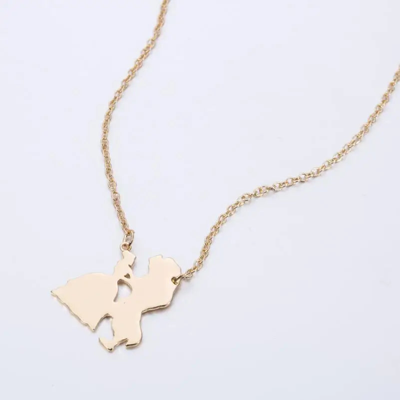 Beauty and the Beast Pendant Necklace for Women