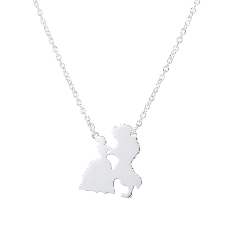 Beauty and the Beast Pendant Necklace for Women