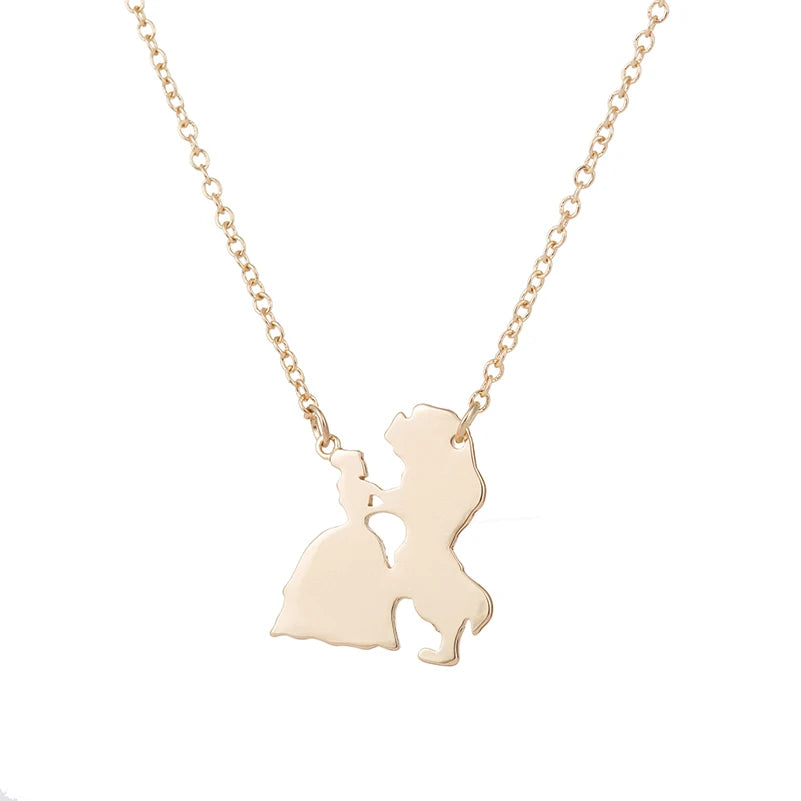 Beauty and the Beast Pendant Necklace for Women