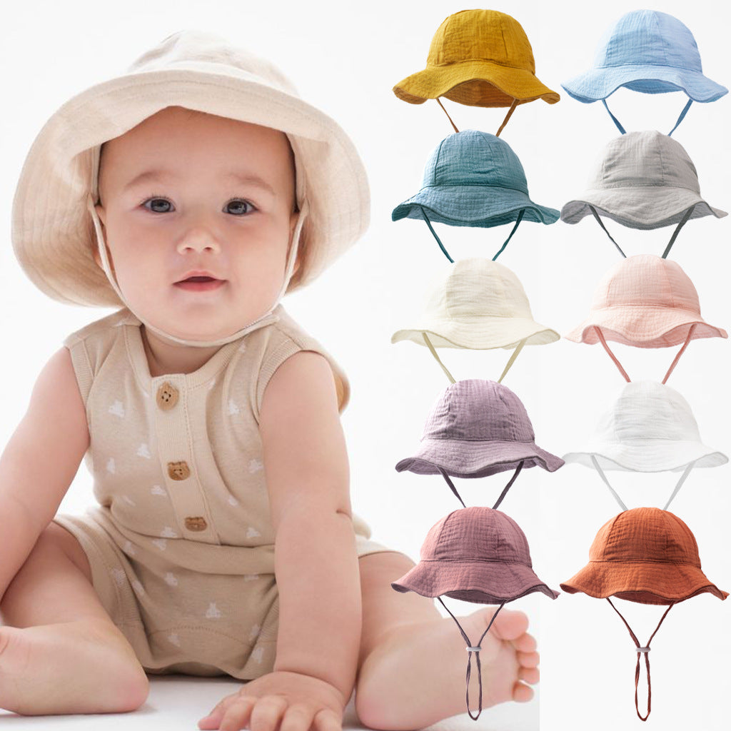 Baby Cotton Sun Hat – Breathable Fisherman Cap