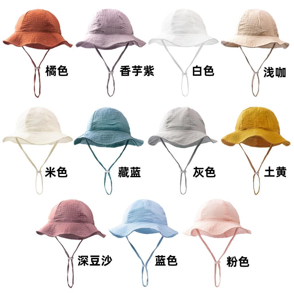 Baby Cotton Sun Hat – Breathable Fisherman Cap