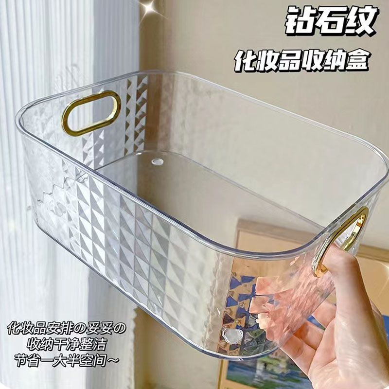Transparent PET Desktop Cosmetic & Mask Storage Box