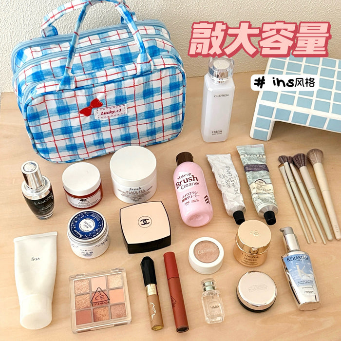 3-Layer Portable Toiletry & Makeup Bag – Girly Style