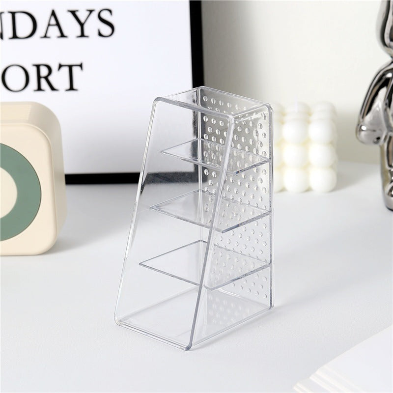 Transparent Acrylic Skincare & Lipstick Desktop Organizer