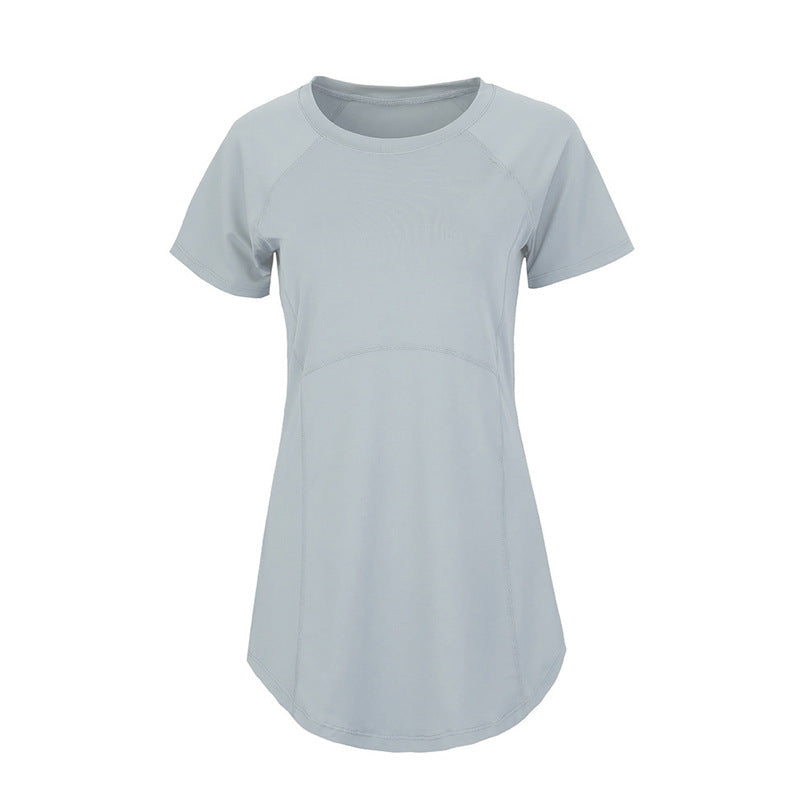 Yoga Quick-Dry Mid-Length Sports T-Shirt for Women