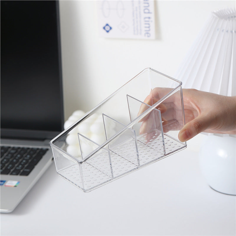 Transparent Acrylic Skincare & Lipstick Desktop Organizer