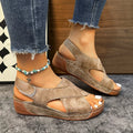 Peep Toe Lightweight Wedge Heel Summer Sandals