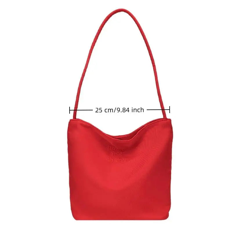Waterproof Embroidered Letter Tote Bag – Large Capacity
