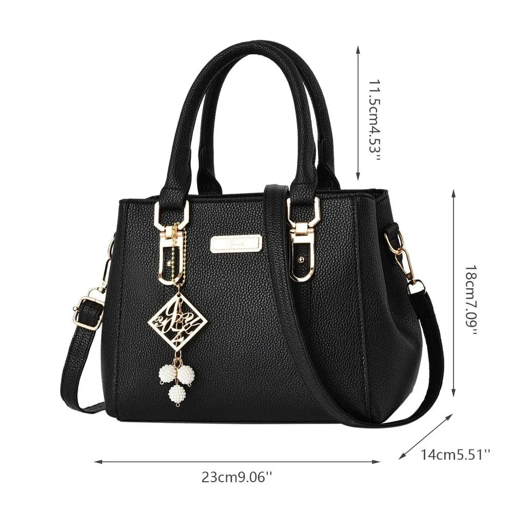 Casual Leather Messenger Bag – Large Capacity