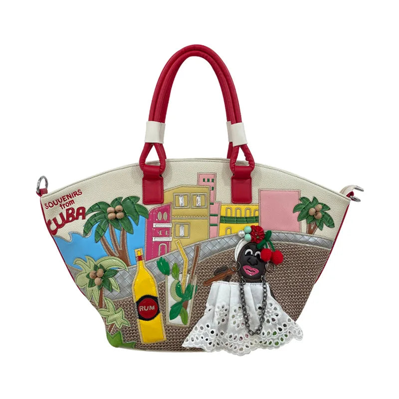 Large Canvas Tote Shoulder Bag for Women