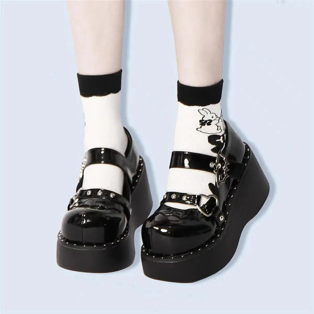 Lolita Mary Jane Platform Wedge Sandals – Kawaii Style