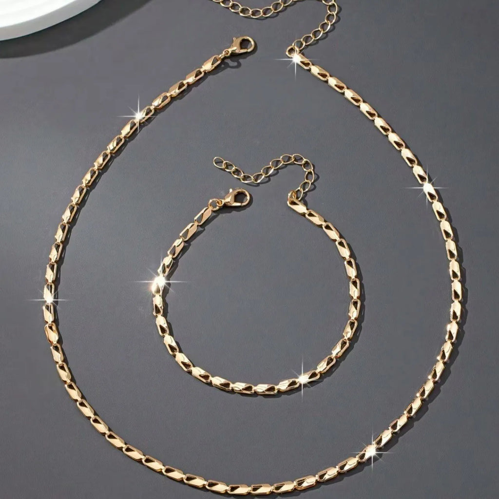 Sexy Layered Necklace & Bracelet Women's Jewelry Set