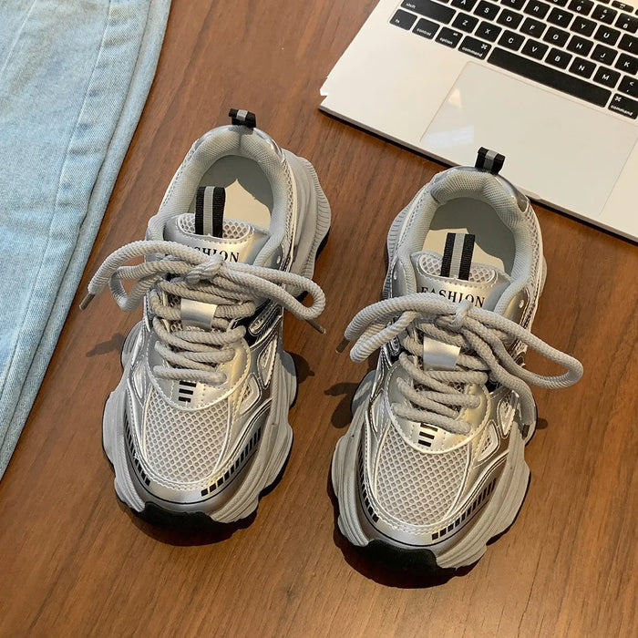 Casual Non-Slip Thick Sole Platform Sneakers for Women
